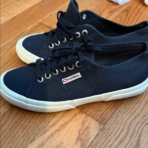 Superga Women's Navy Canvas Sneakers